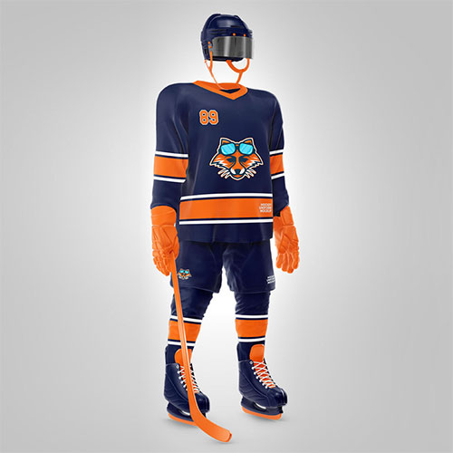 Hockey Uniform Mockup Half Side View 547211275