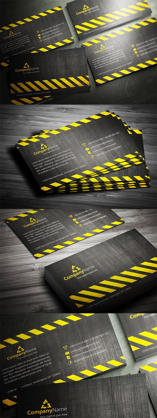 Construction Business Card Design MMWFK8