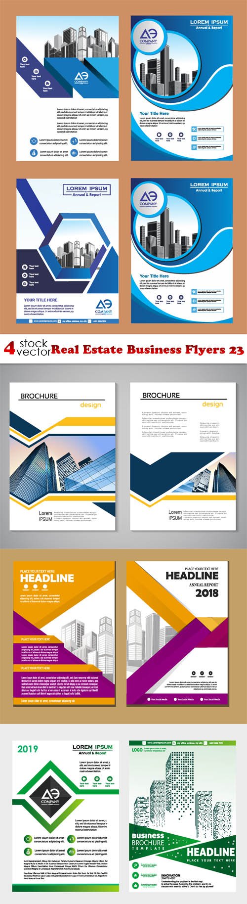 Vectors - Real Estate Business Flyers 23