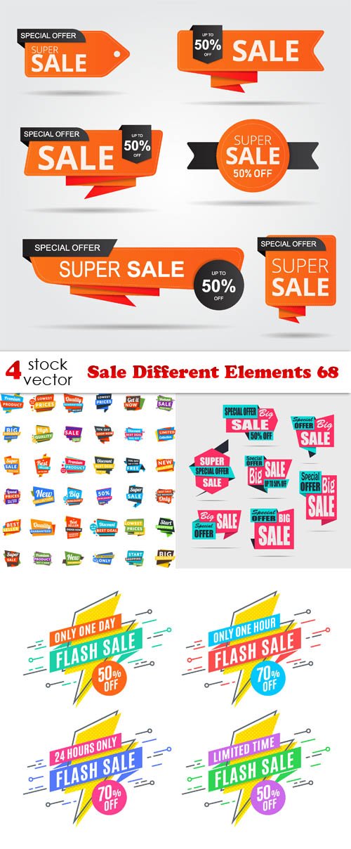 Vectors - Sale Different Elements 68