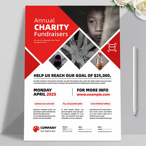 Annual Charity Fundraisers Flyer 722994599
