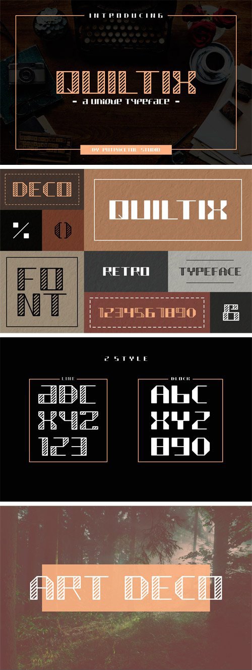 Quiltix Typeface 2726011