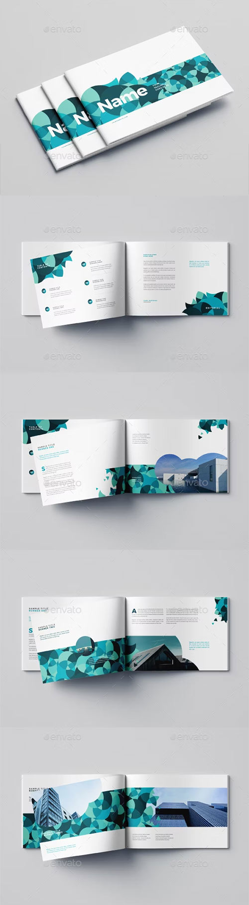 Modern Blue Architecture Brochure 15380145