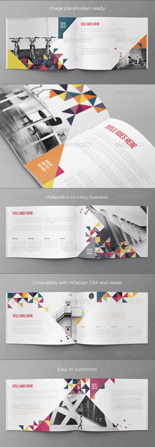 Colorful Triangles Brochure 6860256