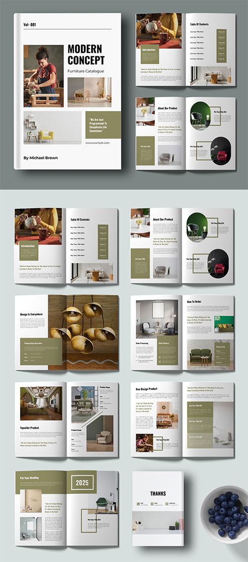 Furniture Catalogue Template Layout 739429680