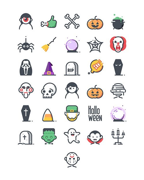 31 Halloween Icons
