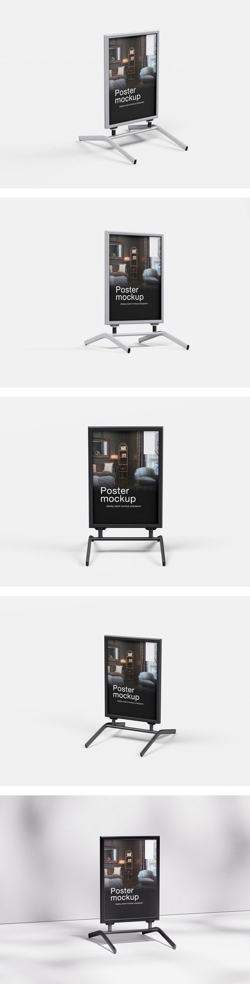 Poster Stand - PSD Mockup Templates