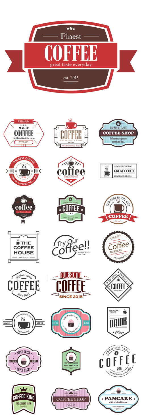 Vectors - Coffee Shop Logotype Icons