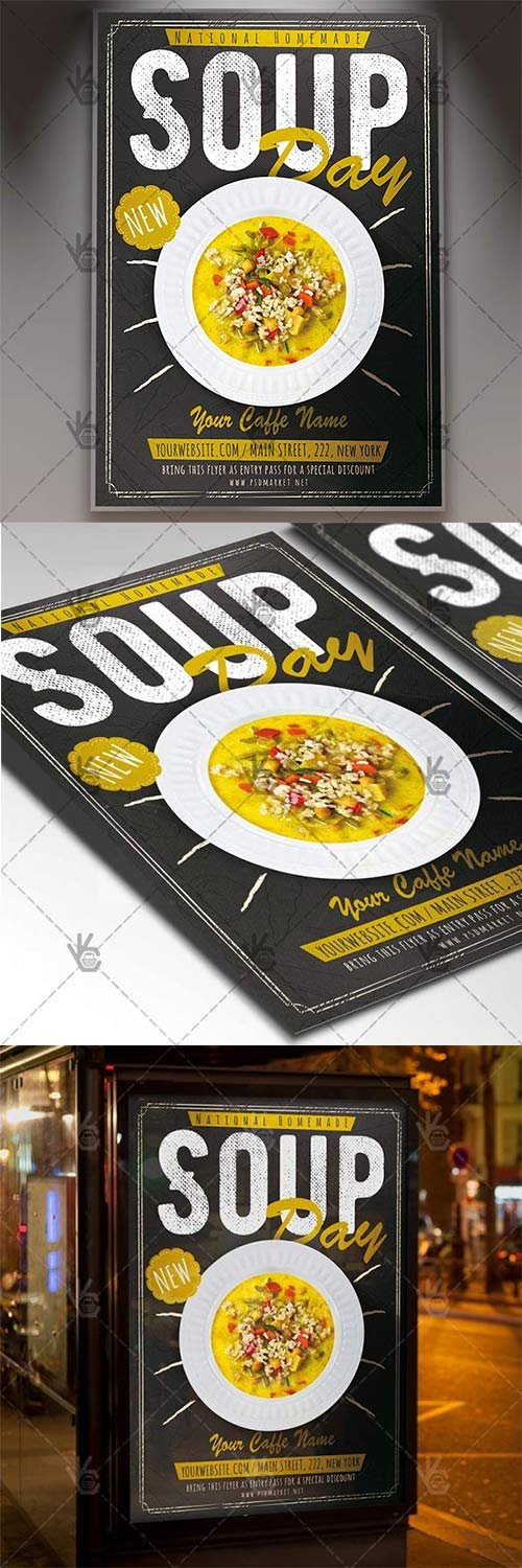 Soup Day - Food Flyer PSD Template