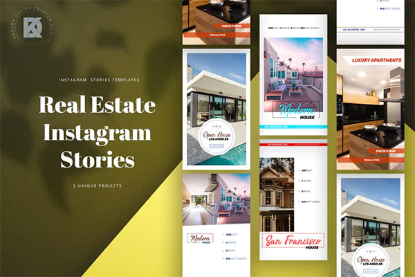 Real Estate Instagram Stories PSD Template