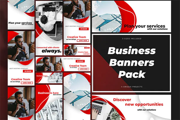 Business Banners Pack PSD Templates