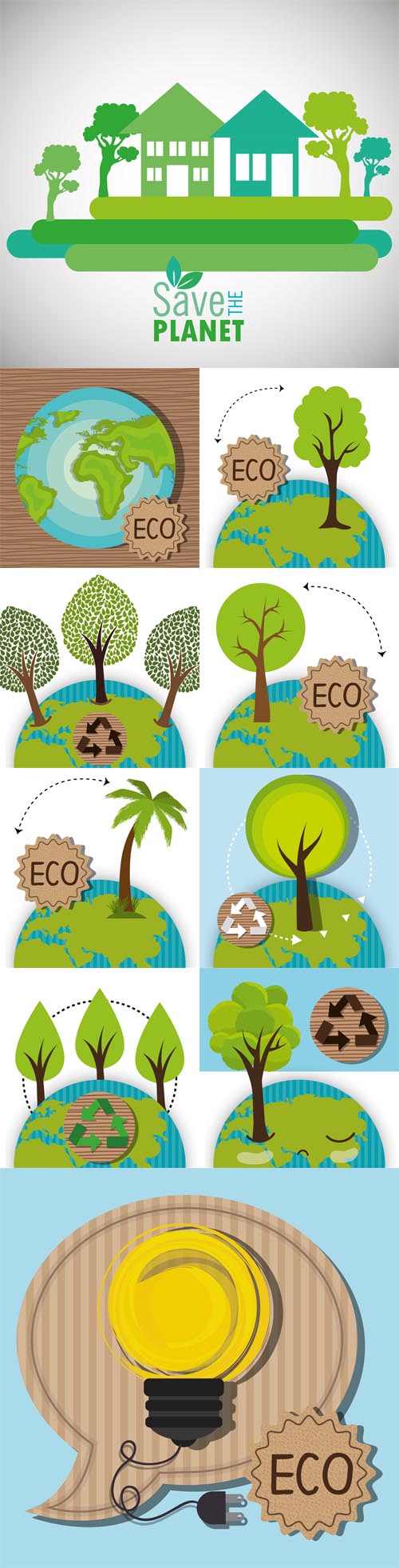Vectors - Ecology Label Graphic