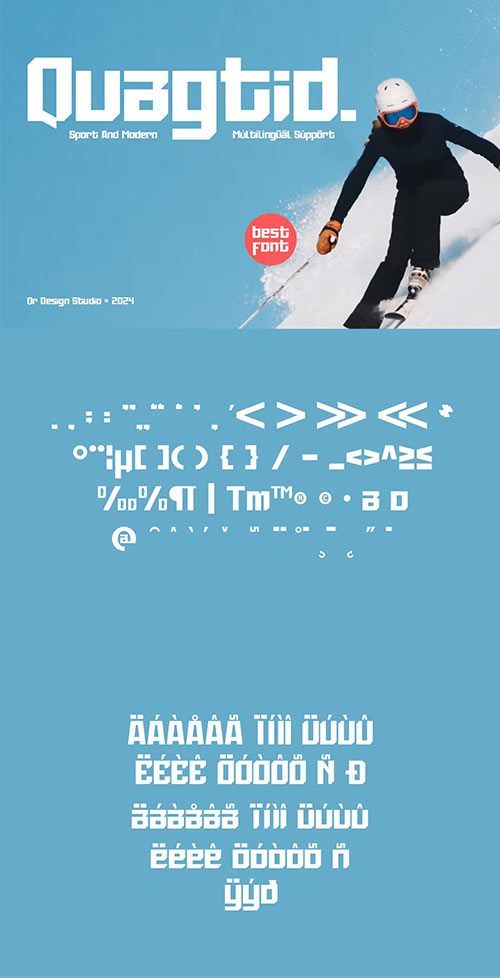 Quagtid - Sport & Logo Font A2T5WB4