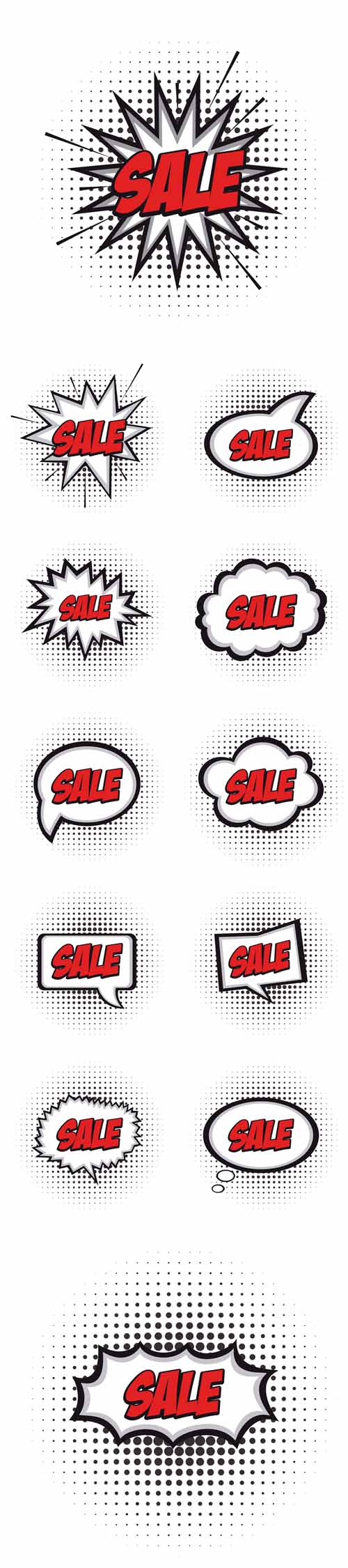 Vectors - Sale Comic Expressions