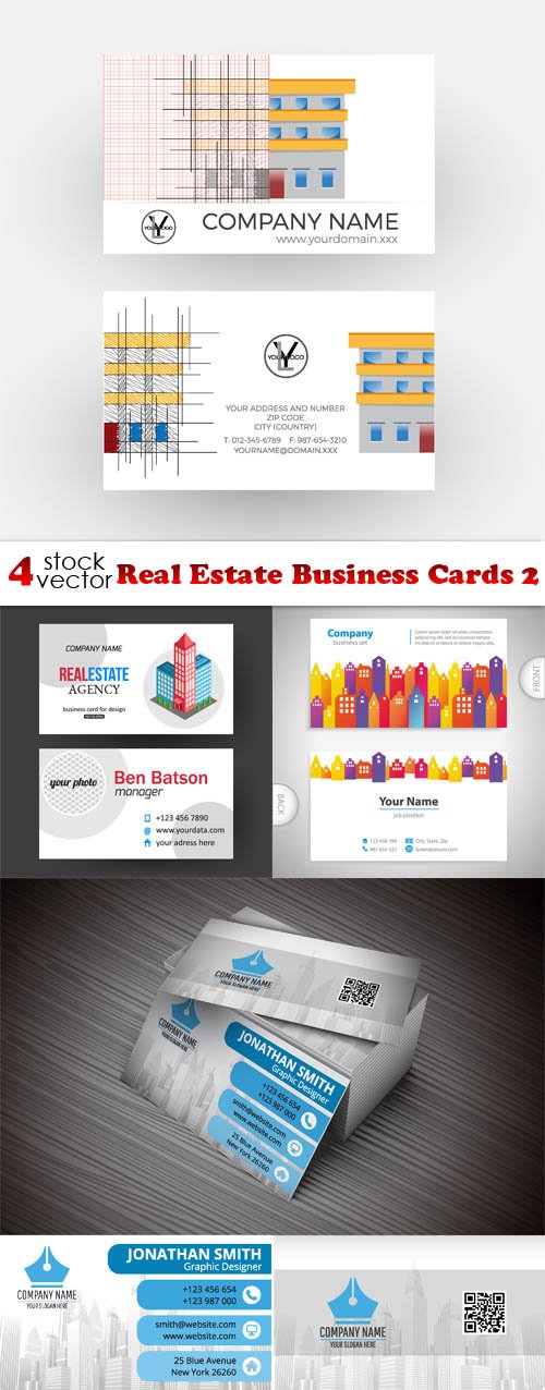 Vectors - Real Estate Business Cards 2