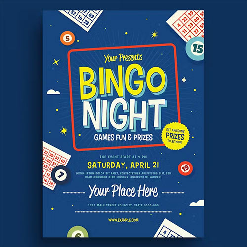 Bingo Night Event Flyer GFR7LM