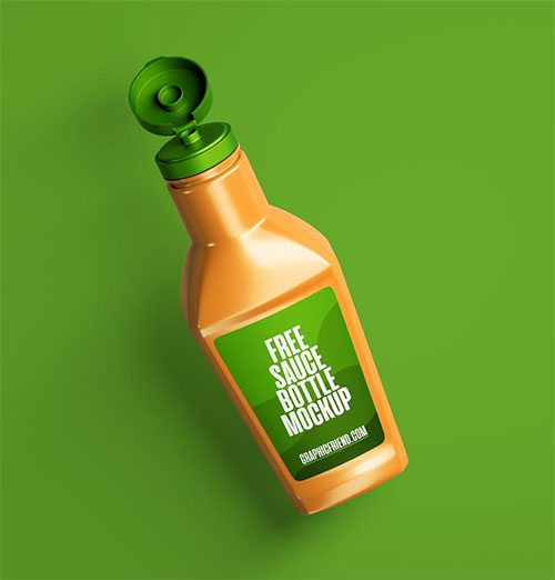 Sauce Bottle Mockup