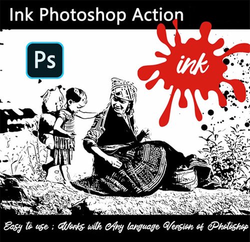 Ink Effect - Photoshop Action