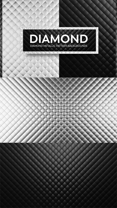 Diamond Metallic Pattern Backgrounds P5HRJQU