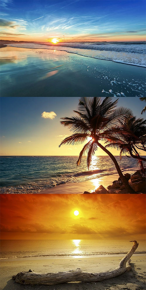 Photos - Beautiful Sunset and Sunrise at Beach