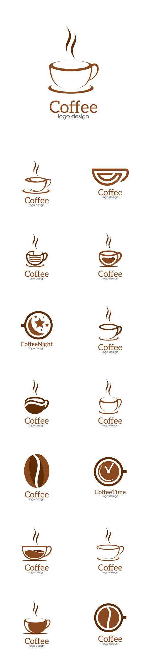 Vectors - Coffee Creative Concept Logo Design Templates