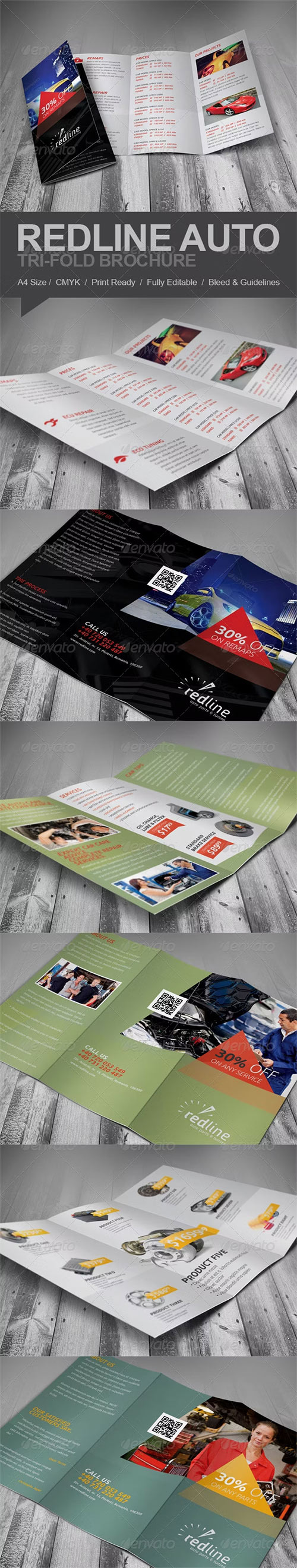 Redline Auto Tri-fold Brochure 5809238