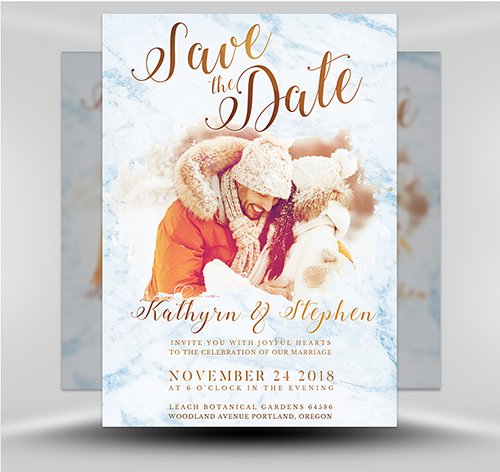 Save the Date Flyer Template 3