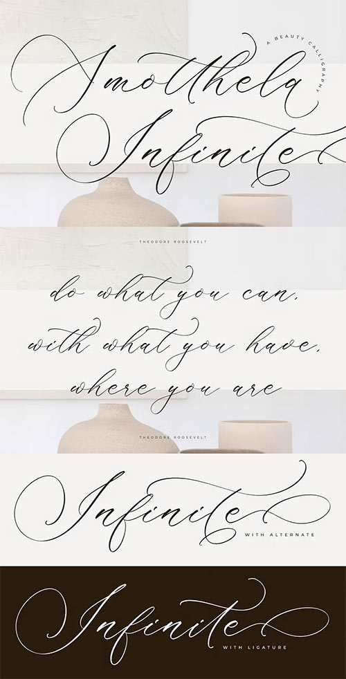 Amotthela Infinite Calligraphy Font M23P3JY