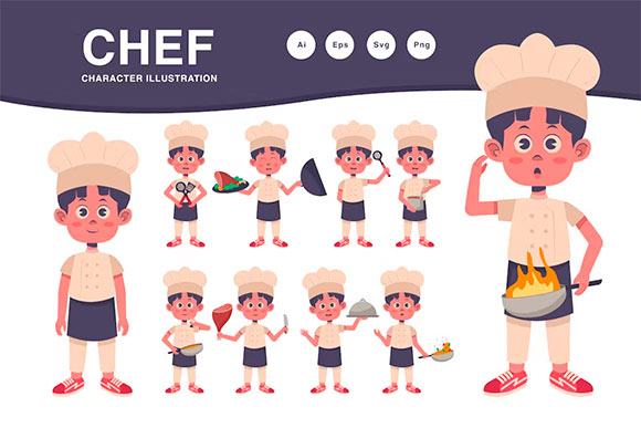 Chef Character Illustration PAWFE9N