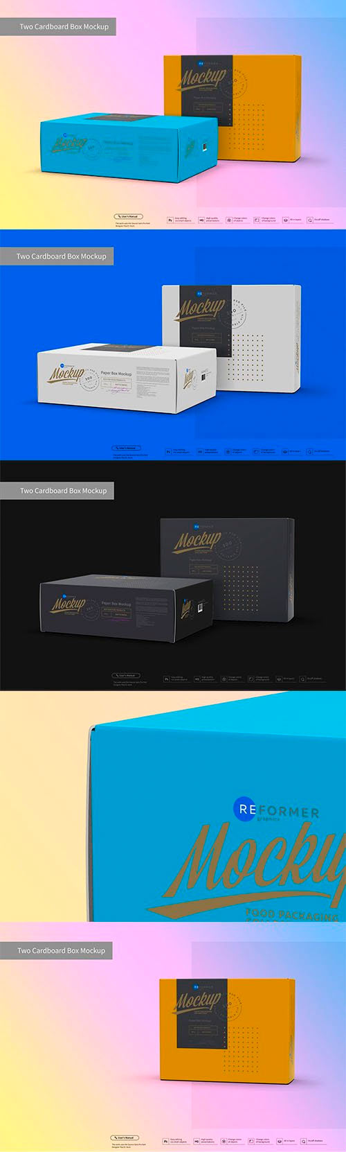 Two Cardboard Box Mockup 3062469