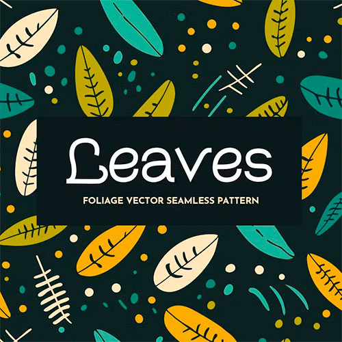 Leaves Vector Seamless Pattern 5JDUBBY