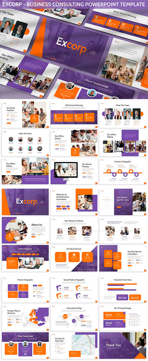 Excorp - Business Consulting Powerpoint Template