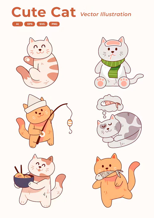 Cute Cats Collection V1