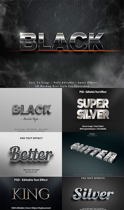 PSD Text Effect Set Part 25