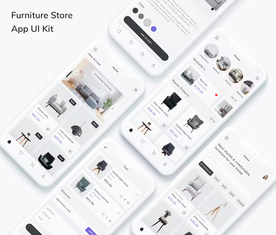 Furniture Store App UI Kit Z3N3EWG