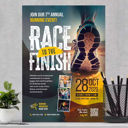 Running Event Flyer Template UHT6QVK