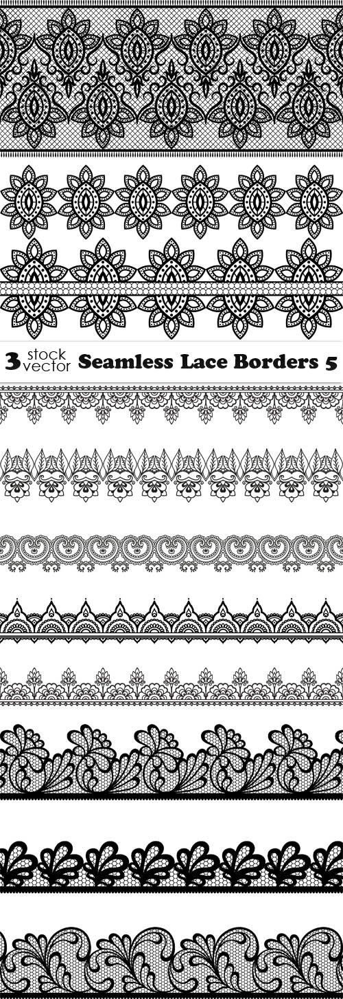 Vectors - Seamless Lace Borders 5