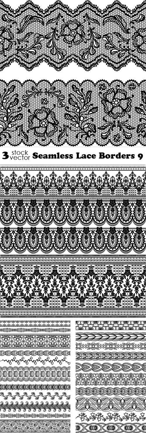 Vectors - Seamless Lace Borders 9