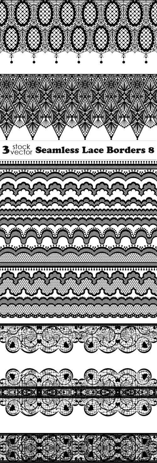 Vectors - Seamless Lace Borders 8