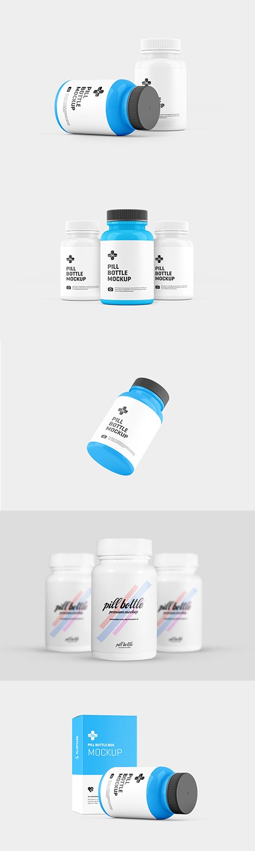 Pill Bottle Mockup Set