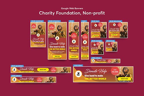Charity Foundation, Non-profit Banners Ad