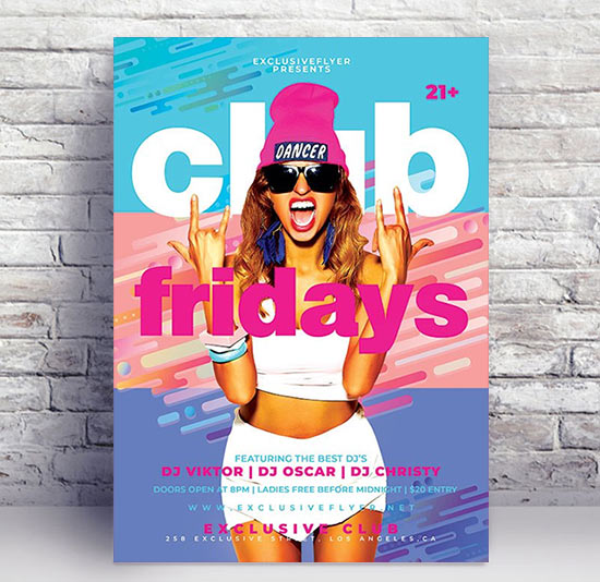 Club fridays - Premium flyer psd template