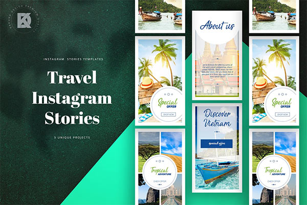 Travel Instagram Stories PSD
