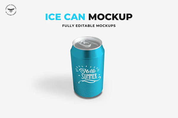 Ice Can Mockup