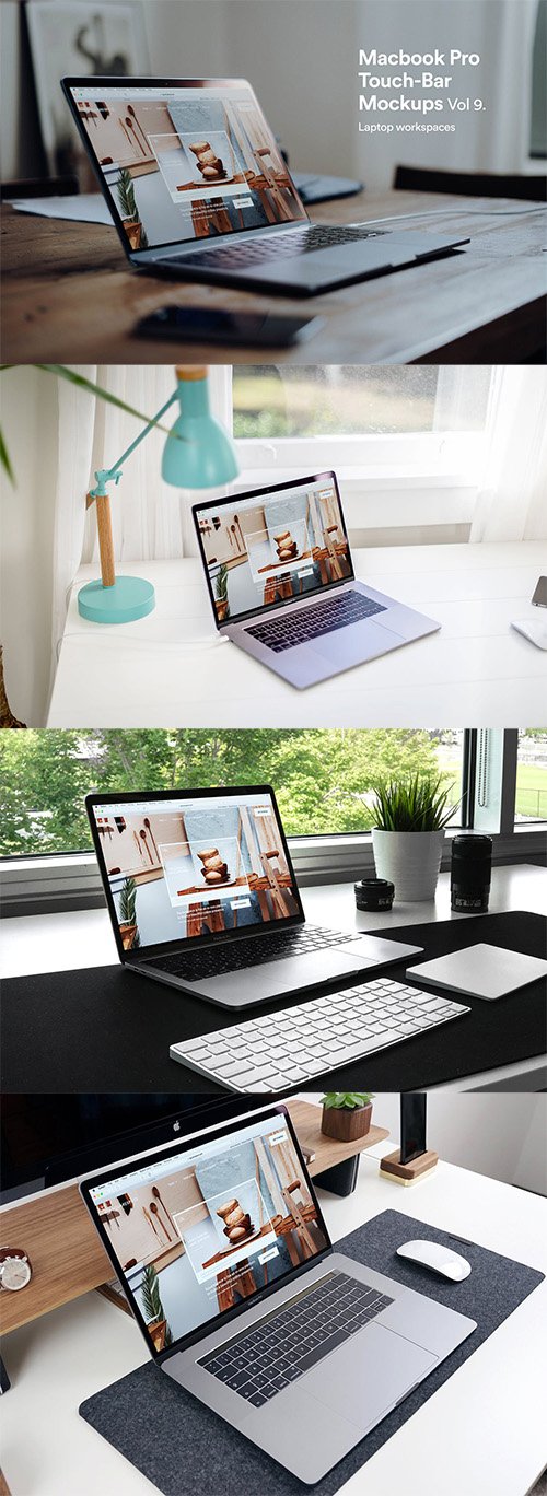 Macbook App Mockup Vol 09 PSD