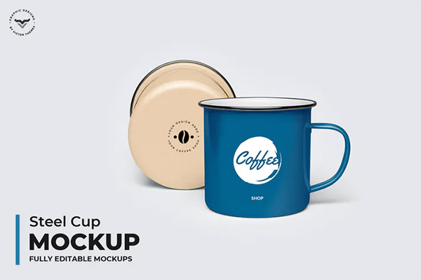 Steel Cup Mockups