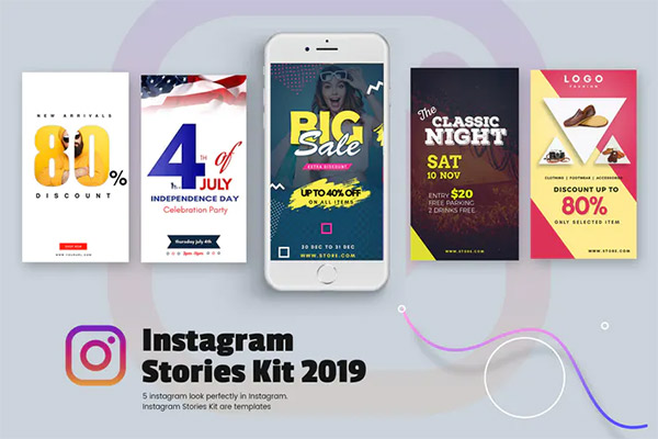 Creative Instagram Stories Kit 2019 PSD