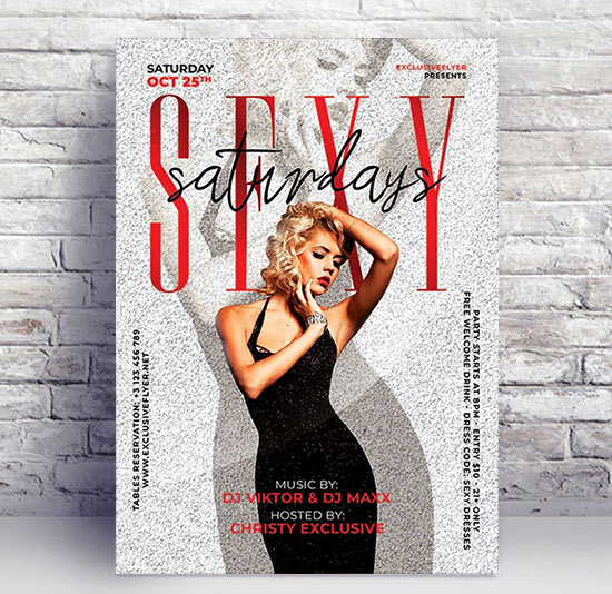 Sexy saturdays - Premium flyer psd template