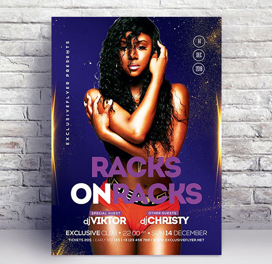 Racks on racks - Premium flyer psd template