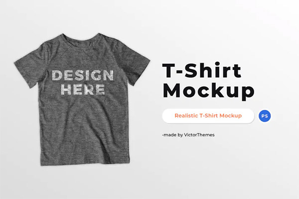 Grey T-Shirt Mockup